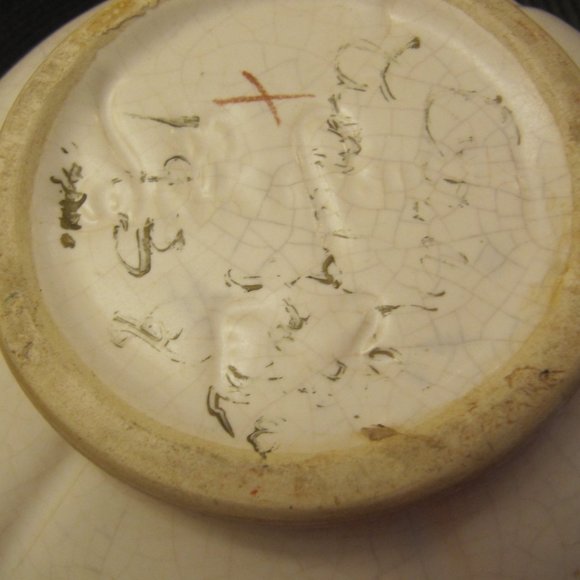 WELLER Floral TWO pieces, small vases with apple blossoms signed Antique - Picture 7 of 7